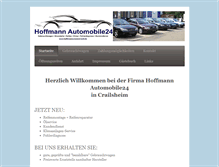 Tablet Screenshot of hoffmannautomobile24.de
